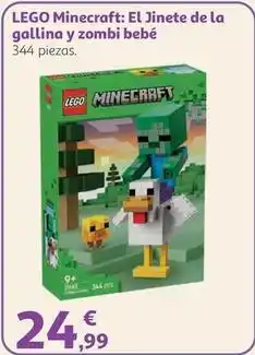 Alcampo Lego - minecraft: el jinete de la gallina y zombi bebe oferta