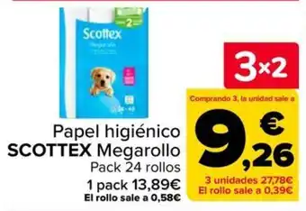 Scottex papel higiénico Megarollo