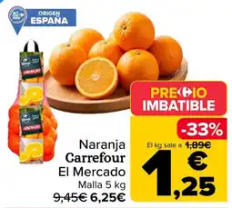 Carrefour Naranja Carrefour El Mercado oferta