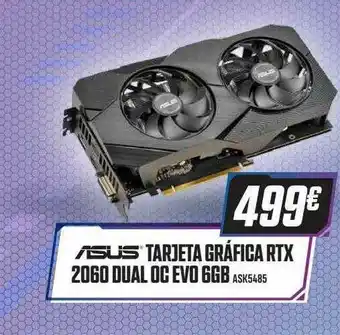 PCBox Asus Tarjeta Gráfica Rtx 2060 Dual Oc Evo 6gb oferta