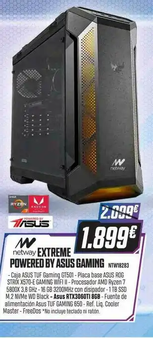 PCBox Netway Extreme Powered By Asus Gaming oferta