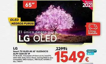 Worten Lg Smart Tv Oled 4k 65' Oled65c15 Alp9 120h Dv 1p oferta