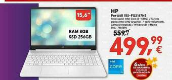 Worten Hp Portátil 15s-fq2167ns oferta