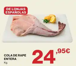 Hipercor cola de rape entera oferta