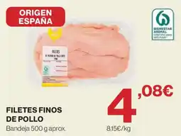 Hipercor Filetes finos de pollo oferta