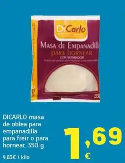 HiperDino Dicarlo masa de oblea para empanadilla oferta
