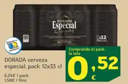 HiperDino Dorada cerveza especial oferta