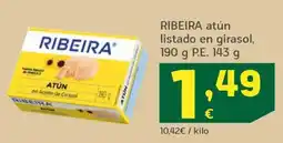 HiperDino Ribeira atún listado en girasol oferta