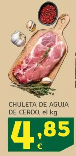 HiperDino Chuleta de aguja de cerdo oferta