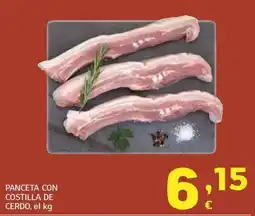 HiperDino Panceta con costilla de cerdo oferta