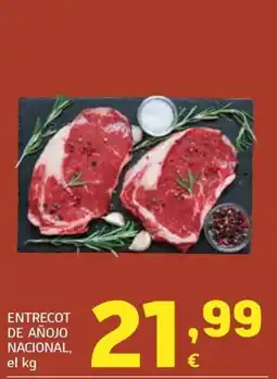 HiperDino Entrecot de añojo nacional oferta