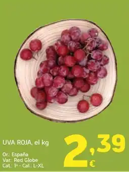HiperDino Uva roja oferta