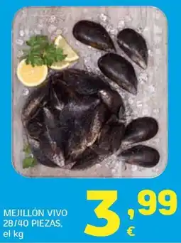 HiperDino Mejillón vivo oferta