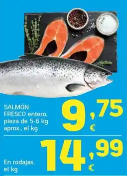 HiperDino Salmón fresco entero oferta