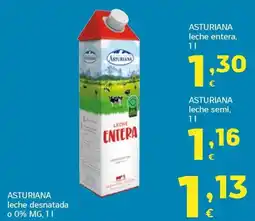 HiperDino Asturiana leche entera oferta