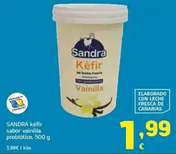 HiperDino Sandra kéfir sabor vainilla oferta