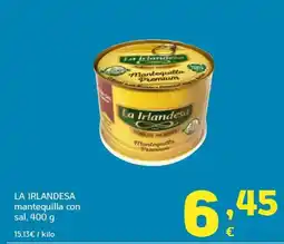 HiperDino La IRLANDESA mantequilla con sal oferta