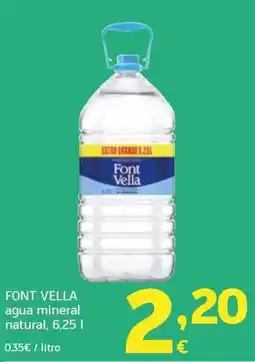 HiperDino Font Vella agua mineral natural oferta