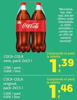 HiperDino Coca-Cola zero oferta