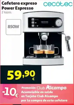 Alcampo Cecotec Cafetera expreso Power Espresso oferta