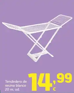 HiperDino Tendedero de resina blanco oferta