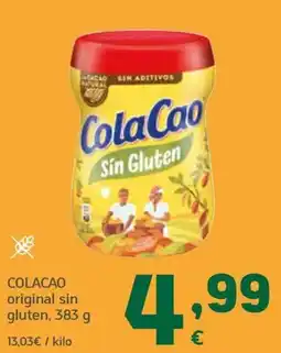 HiperDino ColaCao original sin gluten oferta