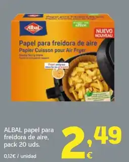 HiperDino Albal papel para freidora de aire oferta