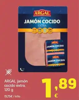 HiperDino argal jamón cocido extra oferta
