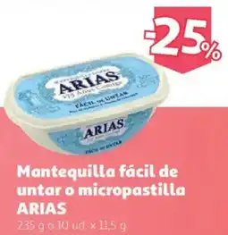 Alcampo Arias mantequilla fácil de untar o micropastilla oferta