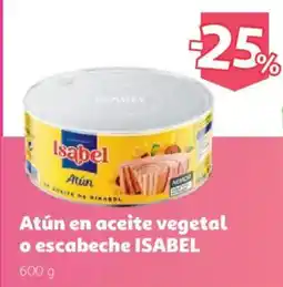 Alcampo Isabel atún en aceite vegetal o escabeche oferta