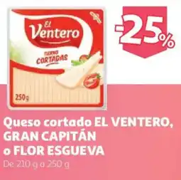 Alcampo El Ventero queso cortado oferta