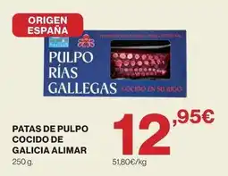 El Corte Inglés Origen - patas de pulpo cocido de galicia alimar oferta