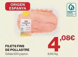 El Corte Inglés Origen - filets fins de pollastre oferta