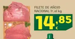 HiperDino Filete de añojo nacional oferta