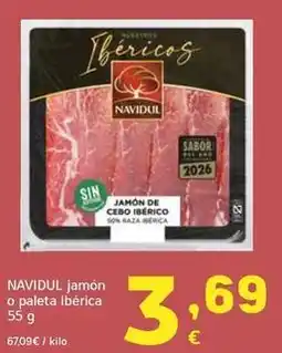 HiperDino Navidul - jamon o paleta iberica oferta