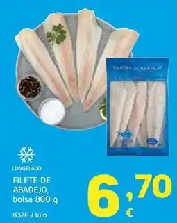 HiperDino Filete de abadejo oferta