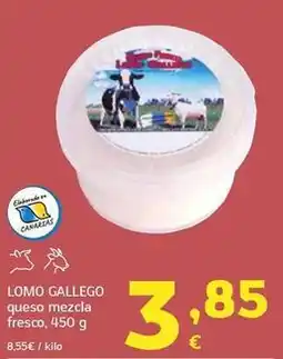 HiperDino Lomo gallego - queso mezcla fresco oferta