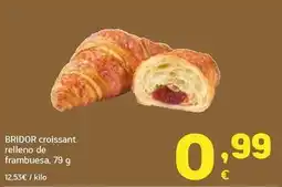 HiperDino Bridor - croissant relleno de frambuesa oferta