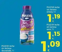 HiperDino Puleva - leche sin lactosa desnatada oferta
