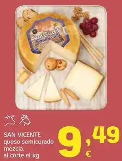 HiperDino San vicente - queso semicurado mezcla oferta