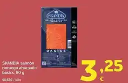 HiperDino Skandia - salmon noruego ahumado basics oferta
