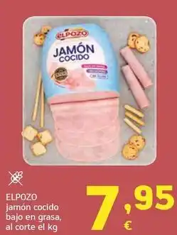 HiperDino Elpozo - jamon cocido bajo en grasa oferta