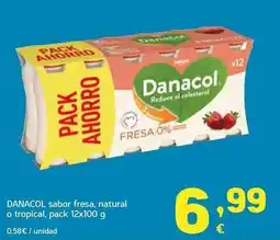 HiperDino Danone - danacol sabor fresa natural o tropical oferta