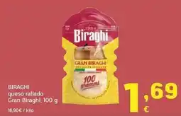 HiperDino Biraghi - queso rallado gran oferta