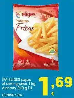 HiperDino Ifa eliges - papas al corte grueso, o porras oferta