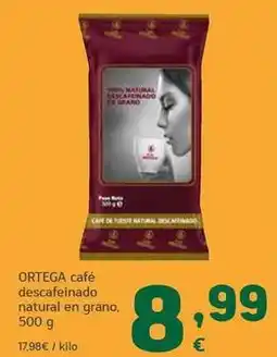 HiperDino Ortega - café descafeinado natural en grano oferta