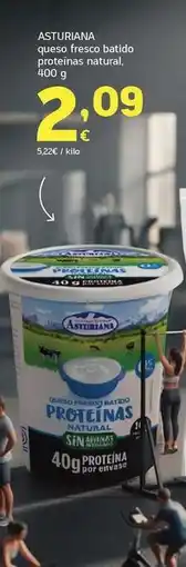 HiperDino Asturiana - queso fresco, batido proteinas natural oferta