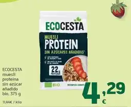 HiperDino Ecocesta - muesli proteina sin azucar anadido bio oferta