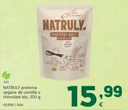 HiperDino Natruly - proteina vegana de vainilla o chocolate bio oferta