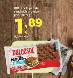 HiperDino Dulcesol - pan de sandwich proteico oferta
